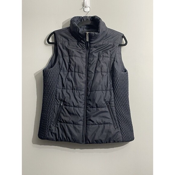 Liz Claiborne Women’s Blue Quilted Vest Size L – Pockets, Lightweight Layer - Picture 1 of 10